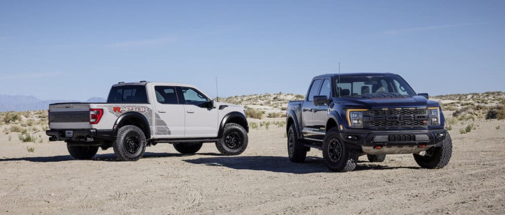 2023 F-150 Raptor R Antimatter Blue and Avalanche Gray REL