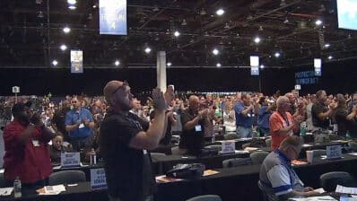 UAW 38th convention attendees three