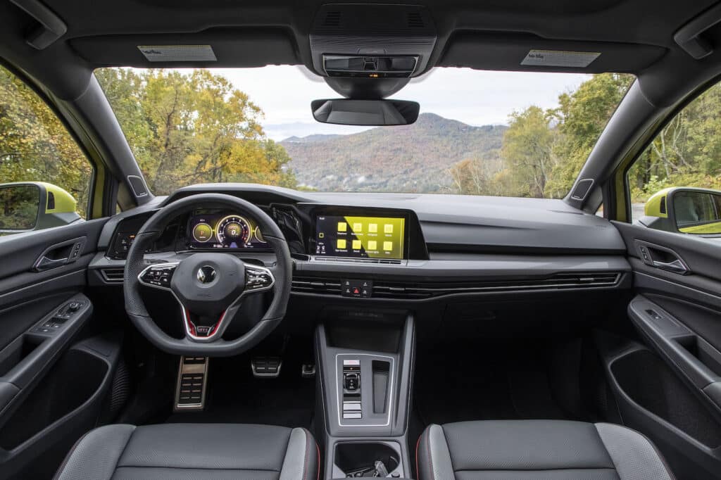 2022 VW Golf GTI interior green REL