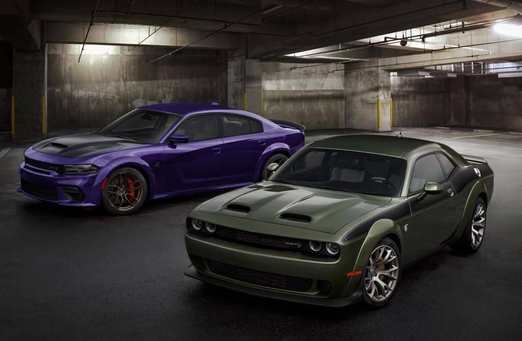 The Dodge Charger and Dodge Challenger Hellcats