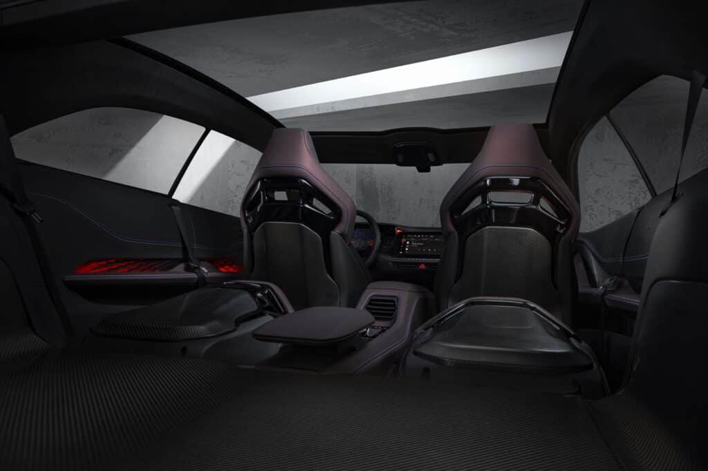 Dodge Charger Daytona SRT Concept interior rear seats down REL