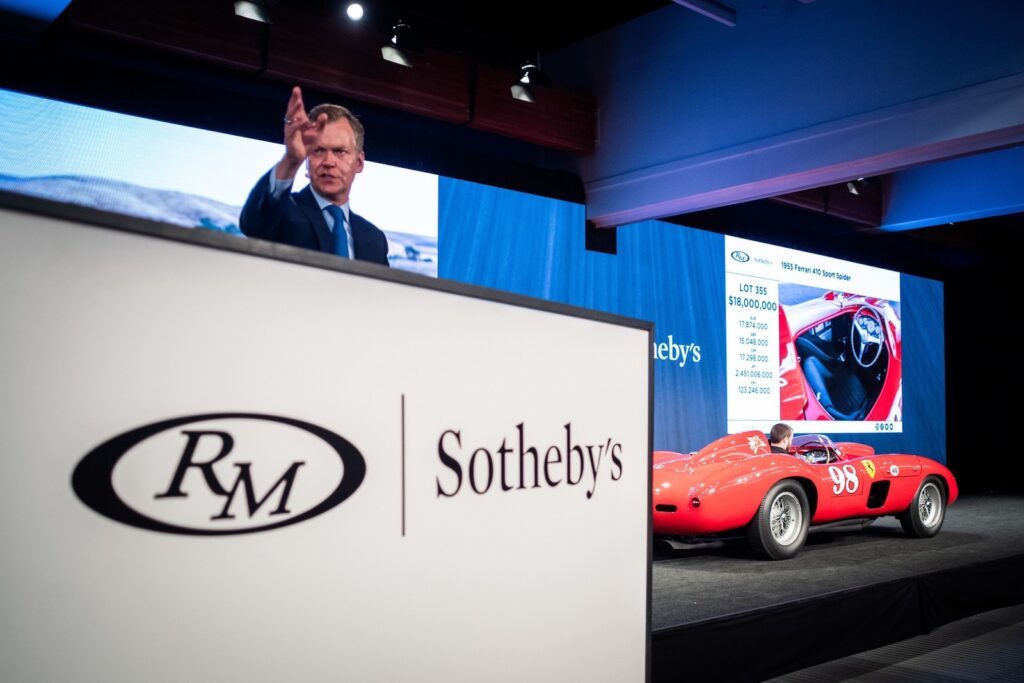 RM Sothebys sells record Ferrari at Monterey 2022