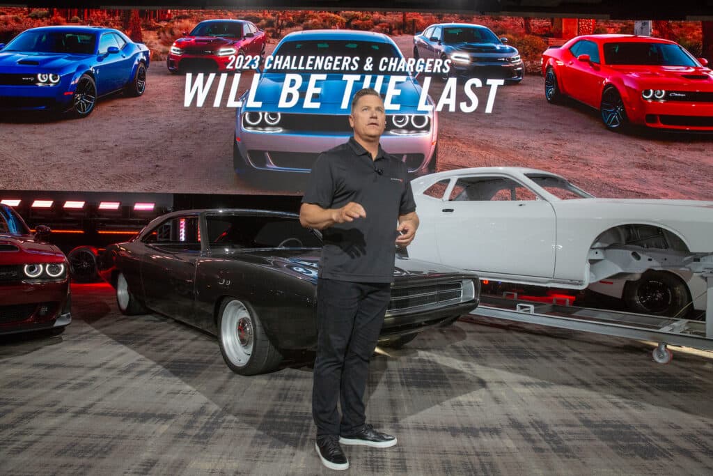 Tim Kuniskis Head of Dodge Brand during Dodge Speed Week  at  M1 Concourse in Pontiac, Michigan, U.S. August 15, 2022