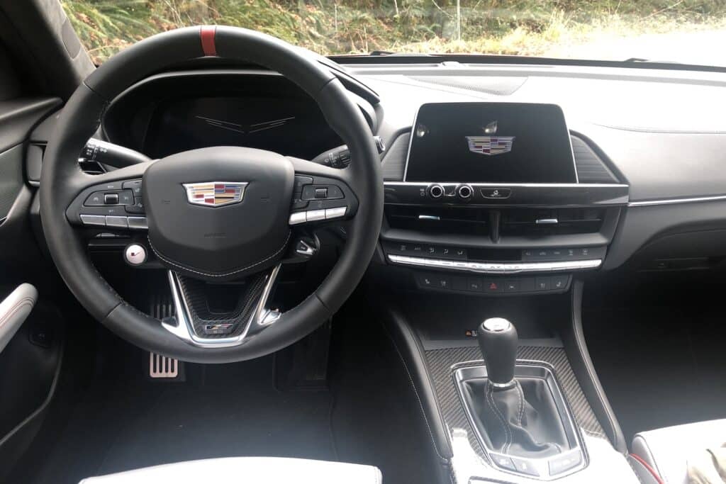 2022 Cadillac CT4-V Blackwing cockpit