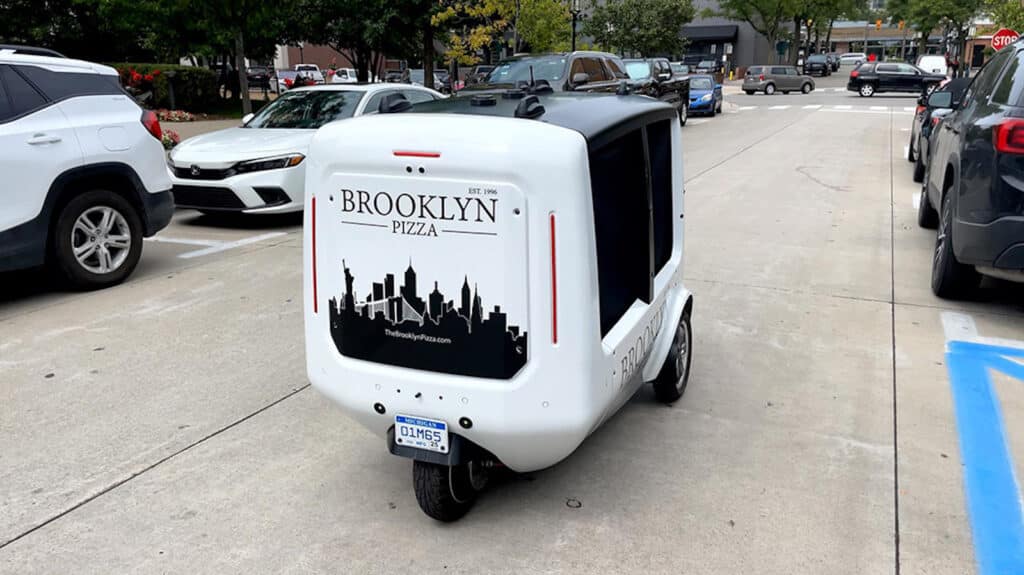 Magna Brooklyn Pizza's last-mile delivery vehicle