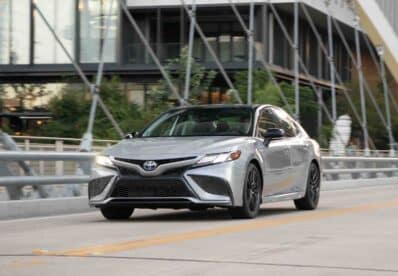 2022 Toyota Camry XSE Hybrid driving REL