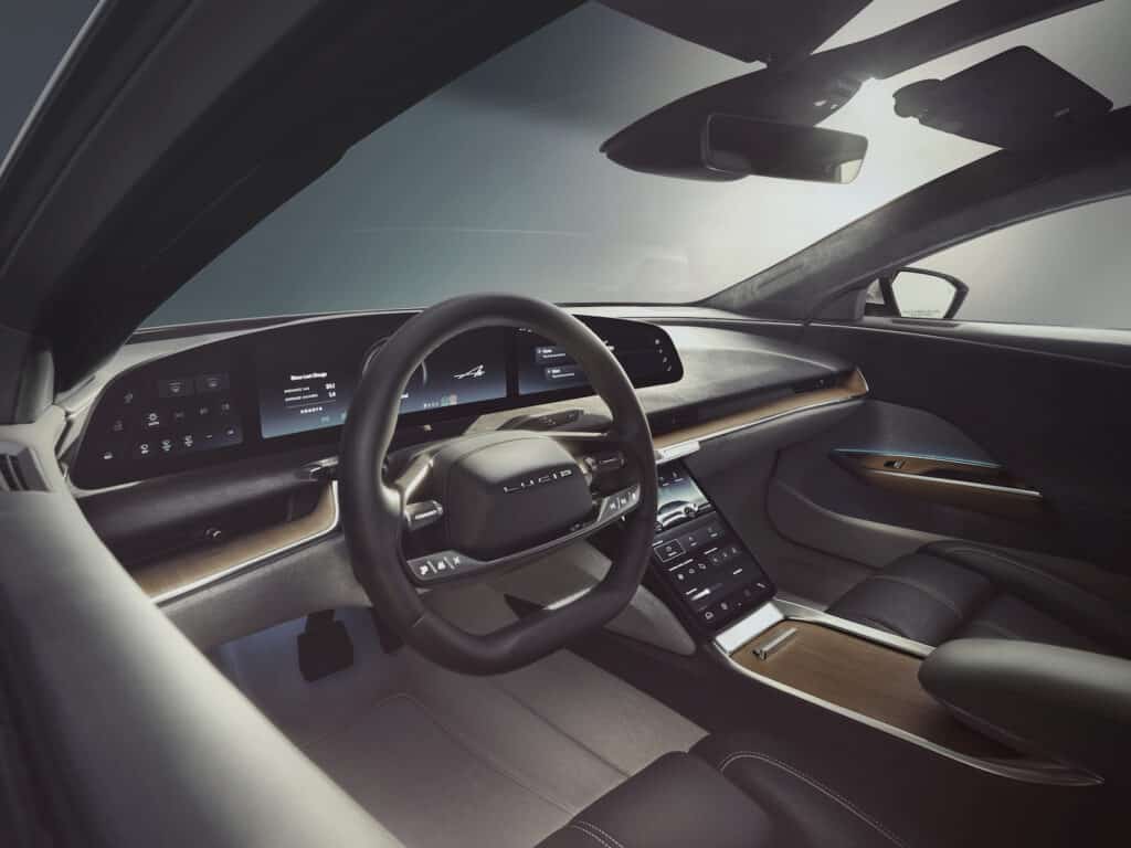 2022 Lucid Air Grand Touring cockpit REL