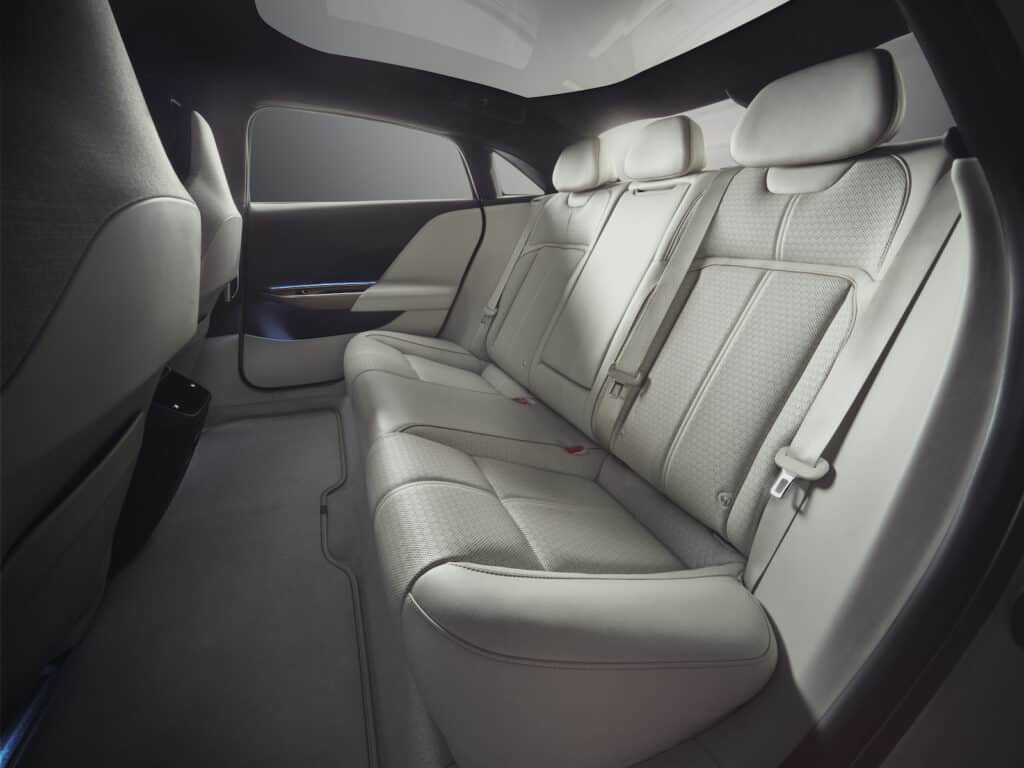 2022 Lucid Air Grand Touring rear seats REL