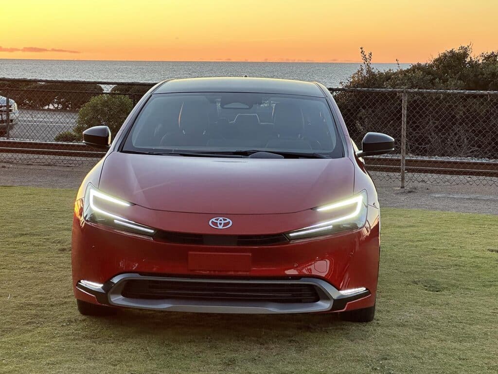 2023 Toyota Prius - nose w sunset