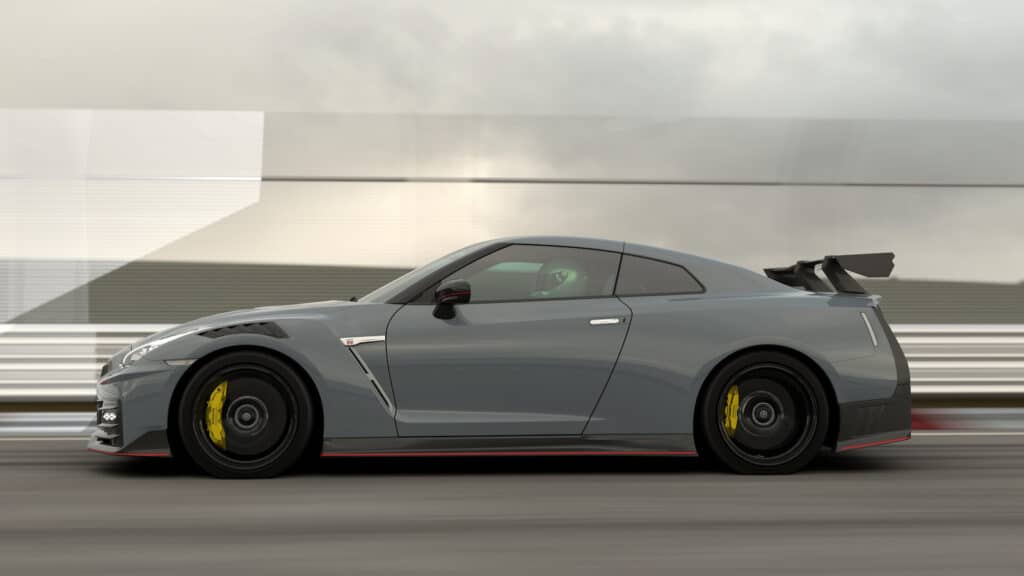 2024 Nissan GT-R Nismo side driving REL