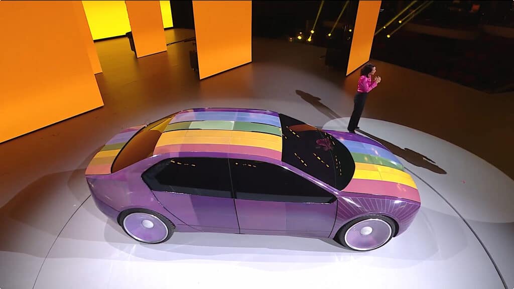 BMW E Ink multicolor i Vision Dee at CES 2023
