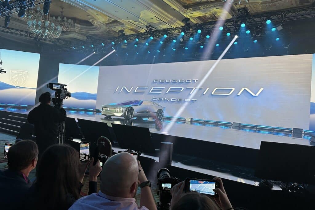 Peugeot Inception concept debut CES 2023