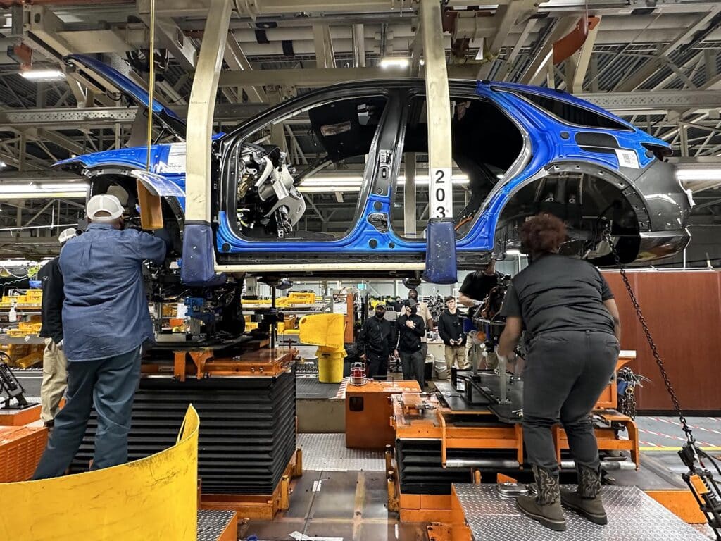 Genesis Electrified GV70 - on assembly line