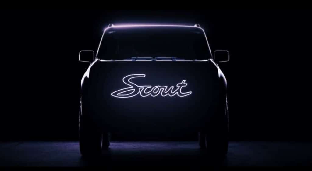 Scout in neon on grille