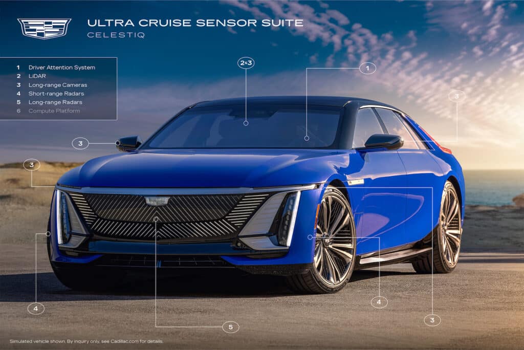 Ultra Cruise sensor suite front view REL