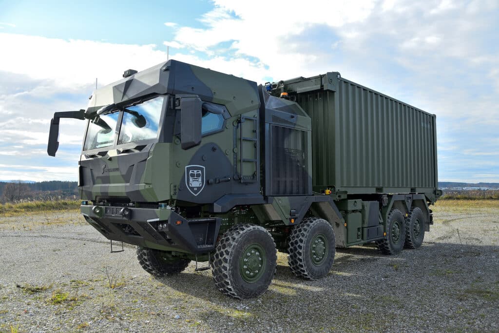 GM HX3 common tactical truck front 3-4 REL