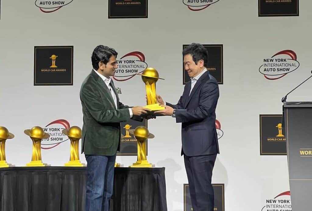 SangYup Lee accepts World Car Person of Year 2023
