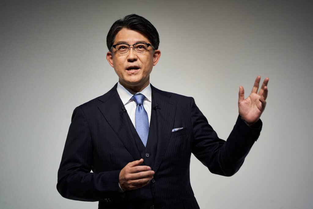 Toyota CEO Koji Sato speaks April 2023 REL