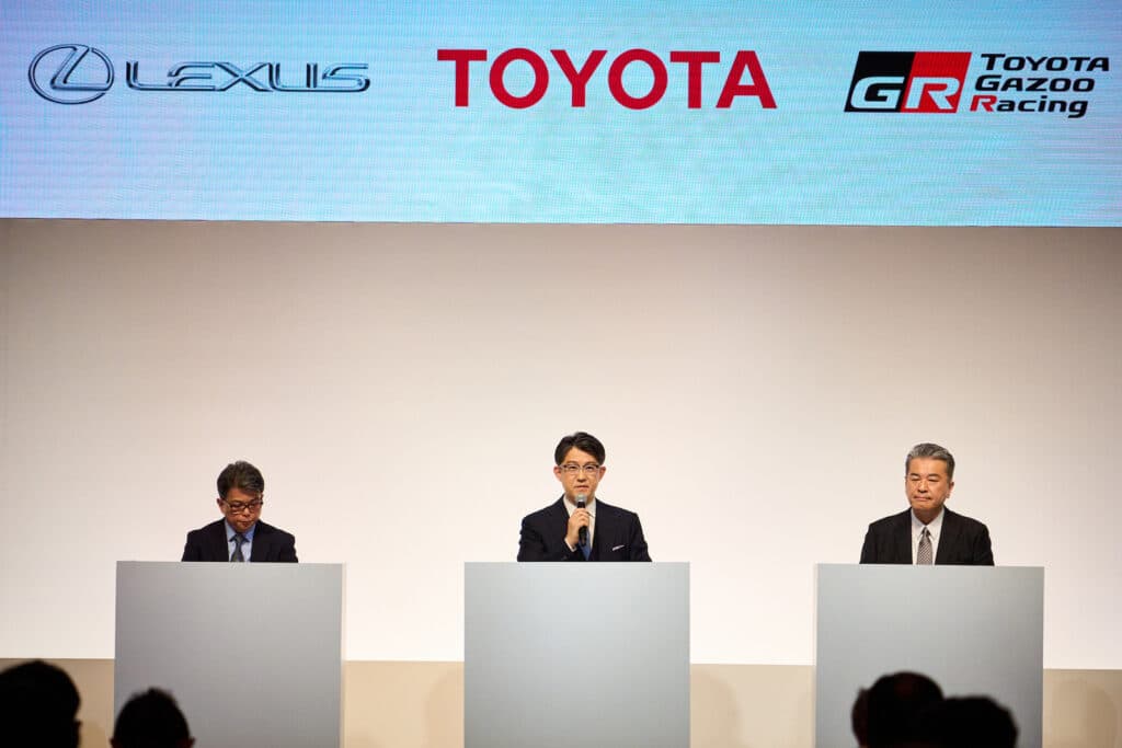 Toyota exec trio makes announcement April 2023 REL