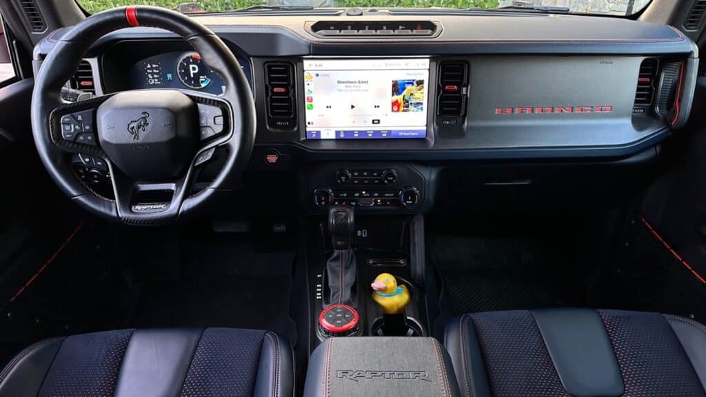 2023 Ford Bronco Raptor interior