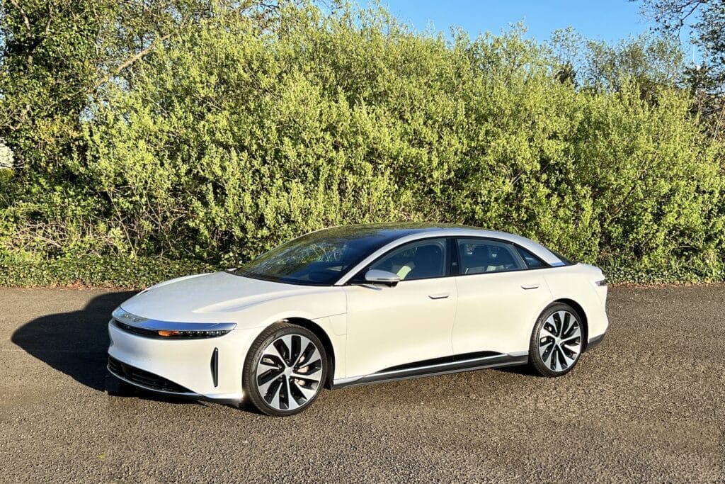 2023 Lucid Air Grand Touring front 3-4 v2