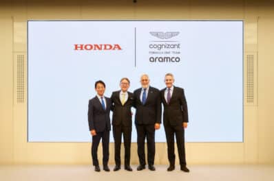 Honda and Aston celebrate F1 deal REL