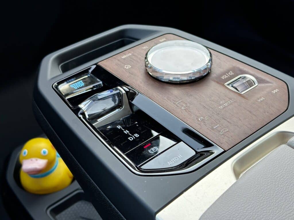 2023 BMW iX M60 console controls