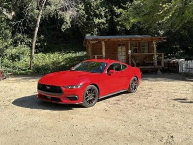 2024 Ford Mustang EcoBoost- front 3-4 by cabin v3