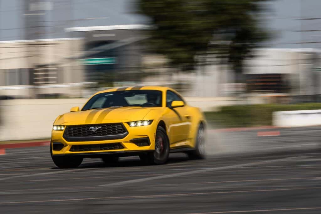 2024 Ford Mustang EcoBoost - on autocross track - REL
