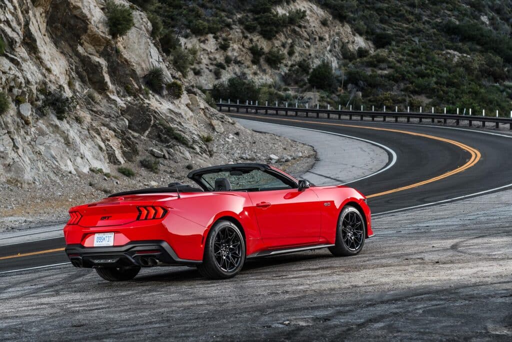 2024 Ford Mustang GT Convertible - rear 3-4 - REL