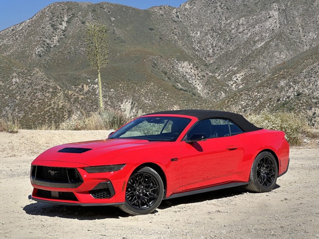 2024 Ford Mustang GT - front 3-4 red