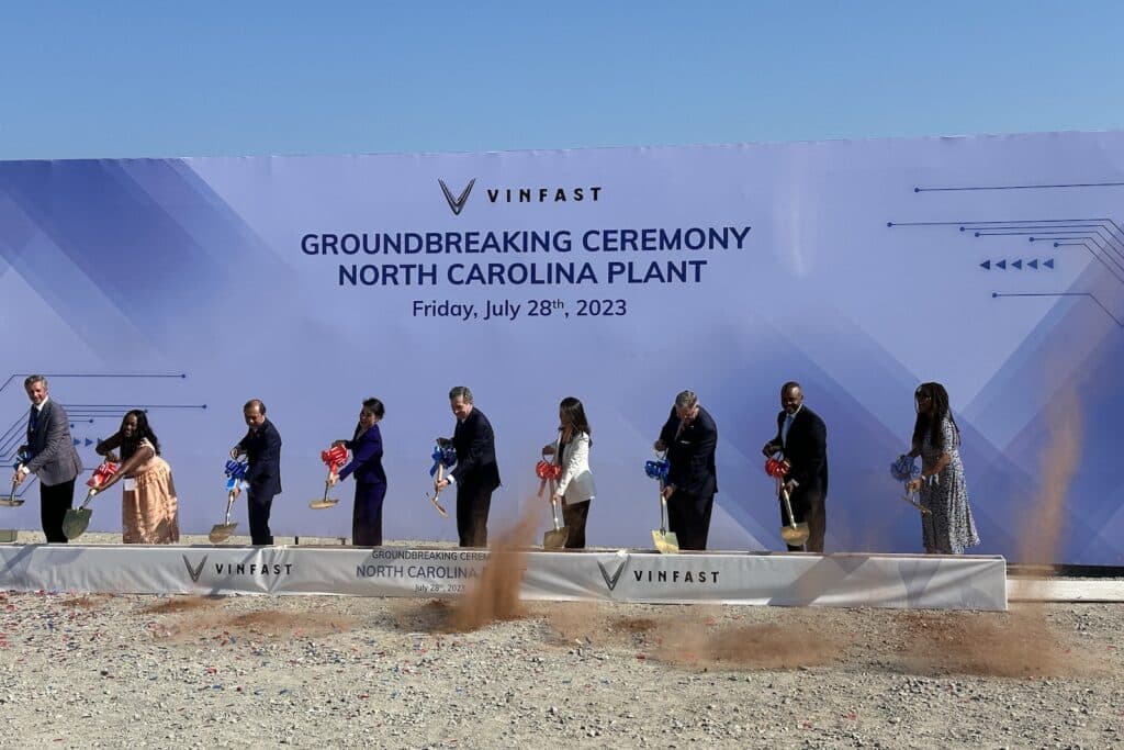 VinFast groundbreaking ceremony in NC