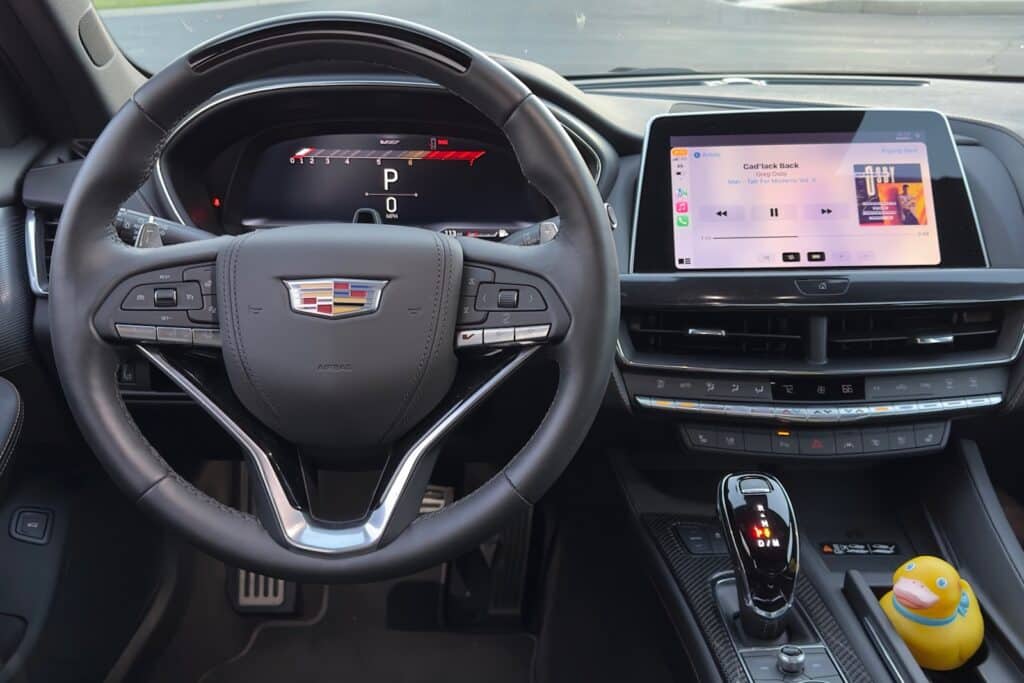 2023 Cadillac CT5 V gauges and touchscreen