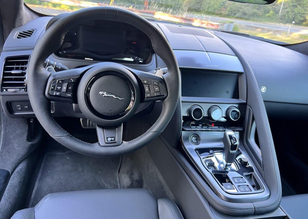 2023 Jaguar F-Type cockpit