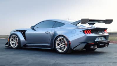 Ford Mustang GTD on Track rear beauty REL
